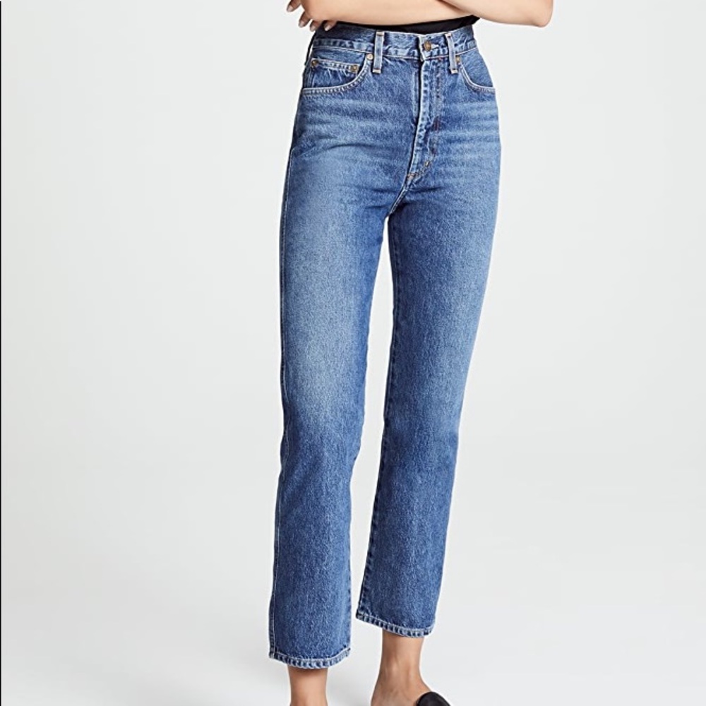 Agolde High Rise Pinch Waist Kick Jean